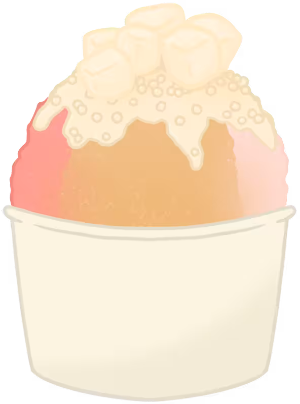 Trifecta shave ice cup